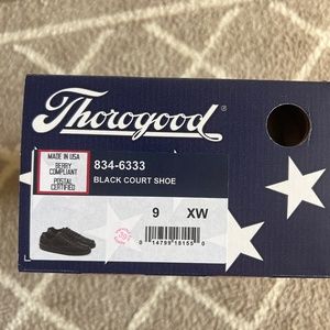 Thorogood Black Court Shoes